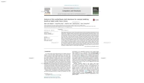 Analysis of thin-walled beam-shell structures for concept modeling based on higher-order beam theory